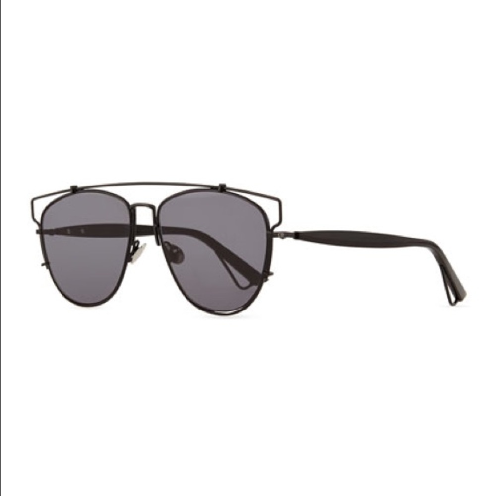 Dior Technologic Cutout Aviator Sunglasses Black